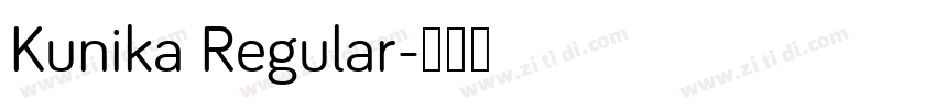 Kunika Regular字体转换